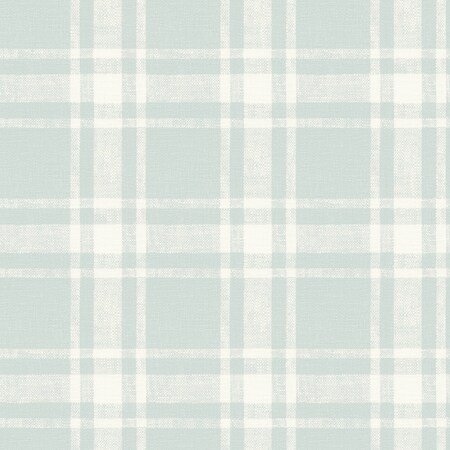 Manhattan Comfort Glasgow Antoine Light Blue Flannel 33 ft L X 205 in W Wallpaper BR4072-70016
